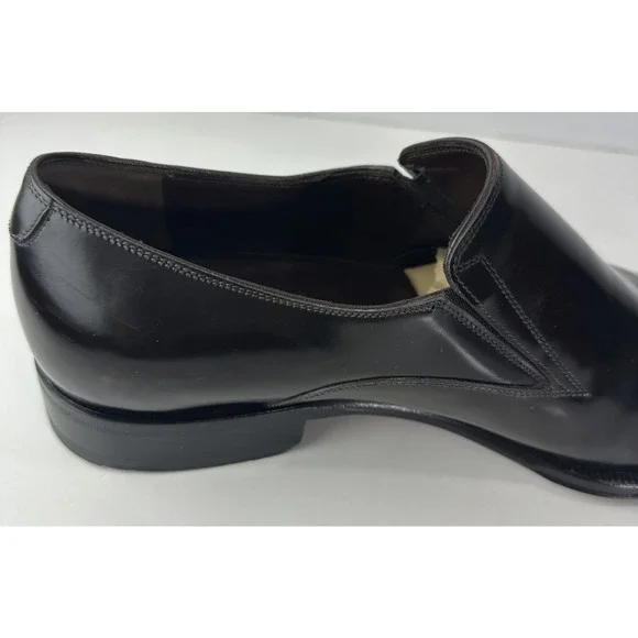 Caporicci Made in Italy Black Leather Cap-Toe Slip-On Dress Shoes Men’s 8.5 G - Picture 6 of 16